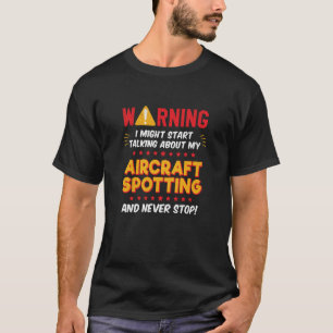 Camiseta Gráfico de Chiste de avión de observación de avion