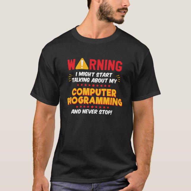 Camiseta Gráfico de Chiste de software de programación de a (Anverso)