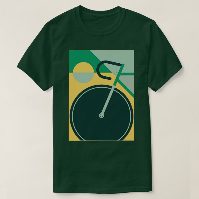 Camiseta Gráfico de ciclismo de bicicleta de arte moderno 1 (Diseño del anverso)