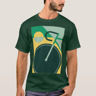 Camiseta Gráfico de ciclismo de bicicleta de arte moderno 1