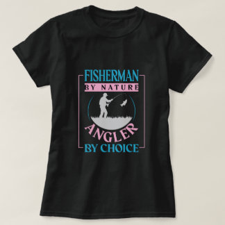 Camiseta Gráfico de cita de pescador retro para exteriores 