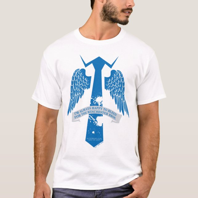 Camiseta Gráfico de citas de castiel supernatural (Anverso)
