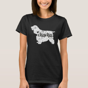 Camiseta Gráfico de Cocker Spaniel Pata para Mamá