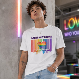Camiseta Gráfico de código de barras del orgullo LGBTQ No s
