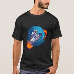 Camiseta Gráfico de color brillante de astronauta espacial