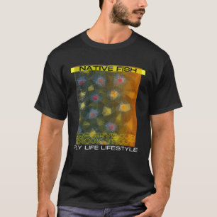 Camiseta Gráfico de conservación de trucha rota de pesca de