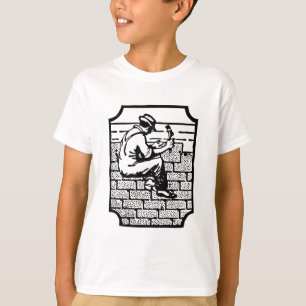Camiseta Gráfico de Construcción de Techador Profesional