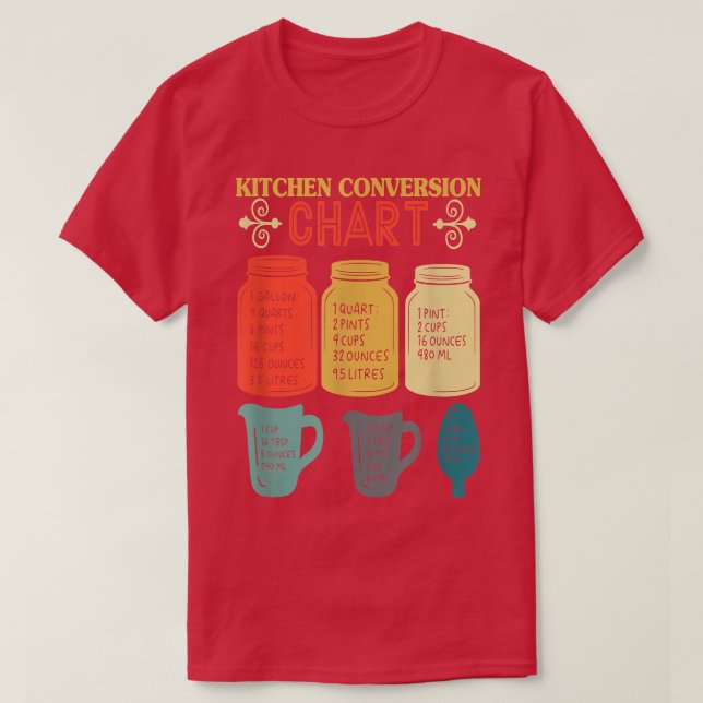 Camiseta gráfico de conversión de cocina divertida chef4 (Diseño del anverso)