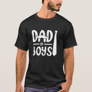 Camiseta Gráfico de corbata con bigote de padre de niños
