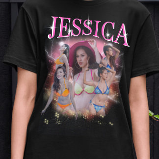 Camiseta Gráfico de cosecha de rap de bootleg personalizado