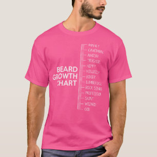 Camiseta Gráfico de crecimiento de barba