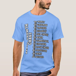 Camiseta gráfico de crecimiento de barbas 3