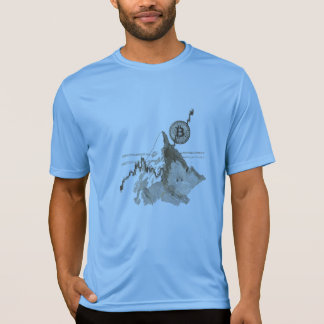 Camiseta Gráfico de crecimiento de velas de Bitcoin