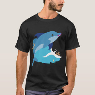 Camiseta gráfico de delfín