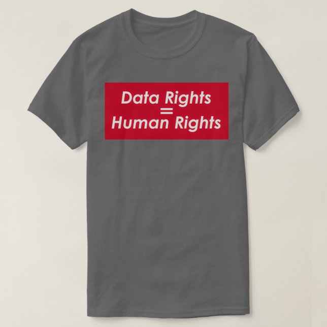 Camiseta Gráfico de derechos de datos de personalizado (Diseño del anverso)