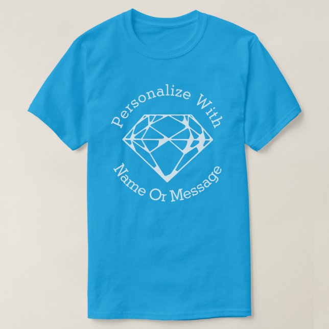 Camiseta Gráfico de diamante PERSONALIZADO (Diseño del anverso)