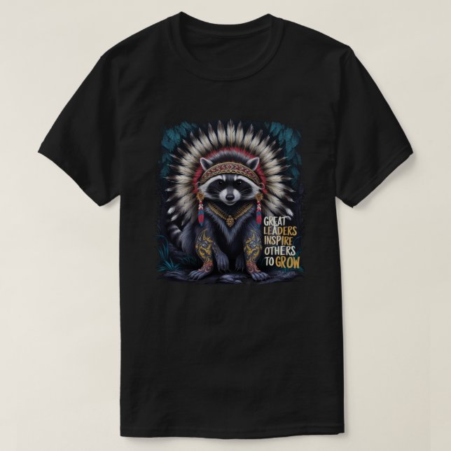 Camiseta Gráfico de discurso de hindú nativo americano (Diseño del anverso)
