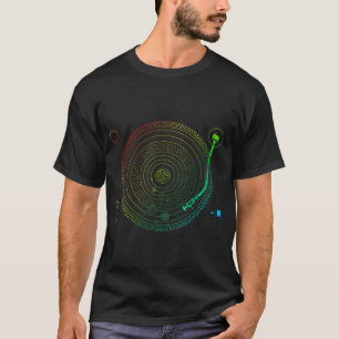 Camiseta Gráfico de DJ espacial - EDM conmutable del sistem