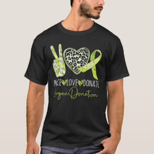 Camiseta Gráfico de donación de órganos de amor por la p
