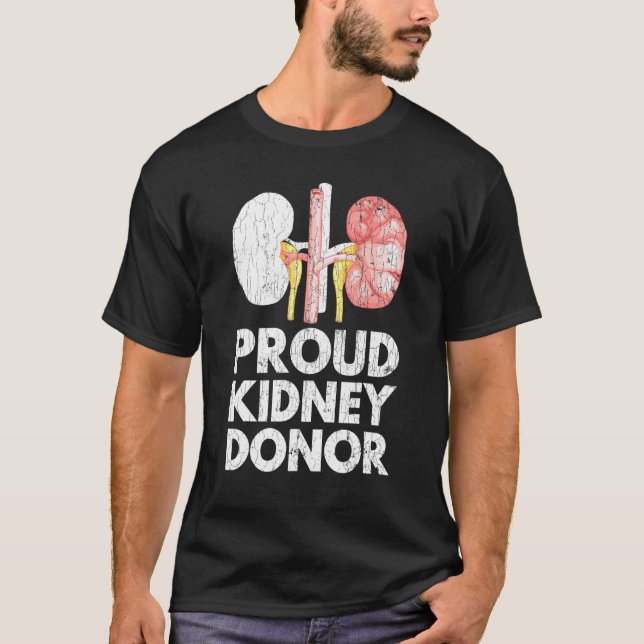 Camiseta Gráfico de donación de órganos Orgulloso donador d (Anverso)