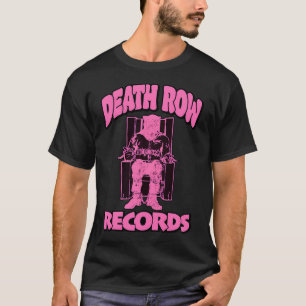 Camiseta Gráfico de ejecución contorno rosa estilo retro
