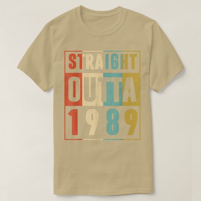 Camiseta Gráfico de época 1989 de 33 años de edad 33r (Diseño del anverso)
