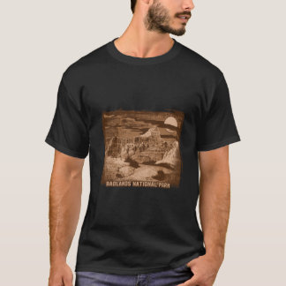 Camiseta Gráfico de escena histórica de frontera en sepia v