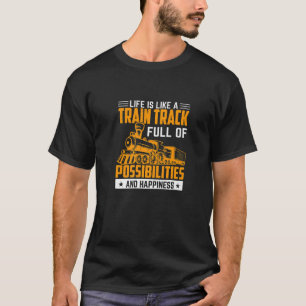 Camiseta Gráfico de estación de tren que dice con tren 1
