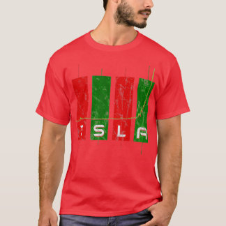 Camiseta Gráfico de existencias de TSLA