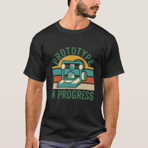 Camiseta Gráfico de Fabricante de Impresión 3D de Prototipo