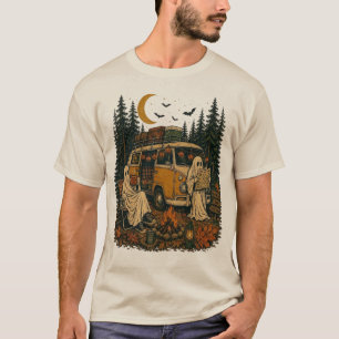 Camiseta Gráfico de fantasmas de camping de Halloween vinta