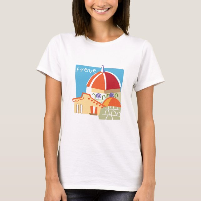 Camiseta - gráfico de Firenze/de Florencia (Anverso)