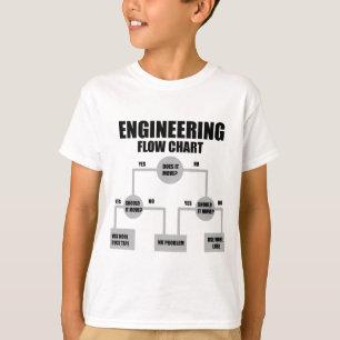 Camiseta Gráfico de flujo de ingenieros