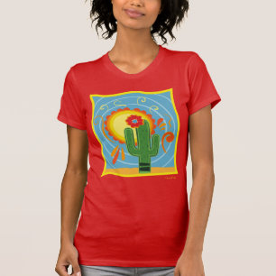 Camiseta Gráfico de Frida Kahlo Cactus