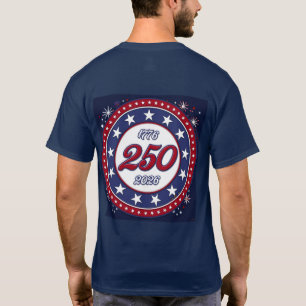 Camiseta Gráfico de fuegos artificiales para el 250 cumplea
