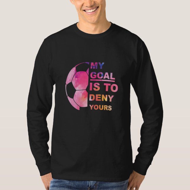 Camiseta Gráfico de fútbol para mi objetivo es negar tu equ (Anverso)