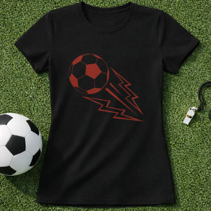 Camiseta Gráfico de Fútbol Relámpago; Pelota de Fútbol Eléc