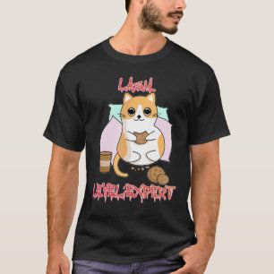Camiseta Gráfico de gato flojo experto de nivel flojo