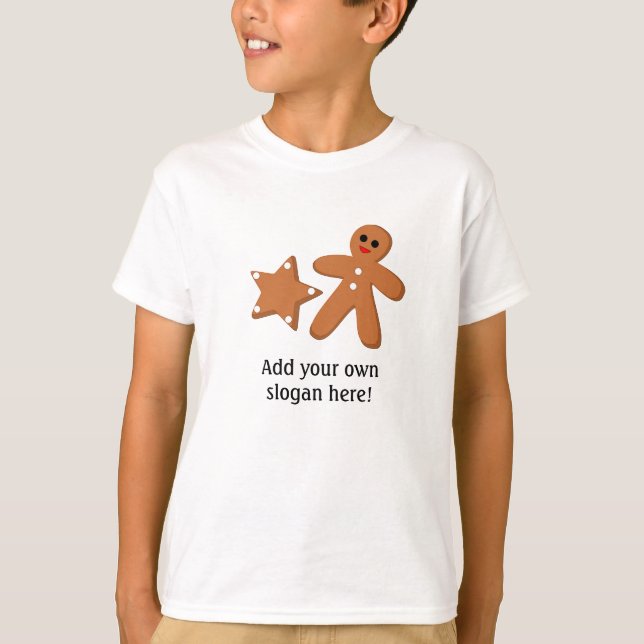 Camiseta Gráfico de Gingerbread: eslogan del Personalizable (Anverso)