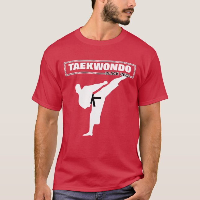 Camiseta Gráfico de Guay del cinturón negro de Taekwondo (Anverso)