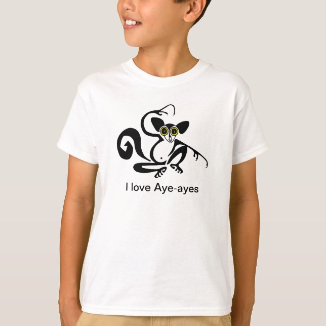 Camiseta Gráfico de Guay - Me encanta Aye-ayes - Vida silve (Anverso)