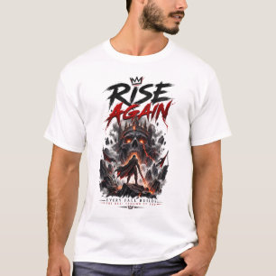 Camiseta Gráfico de guerrero motivacional inspirador Rise A
