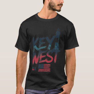 Camiseta Gráfico de guitarra al atardecer en Key West EE. U