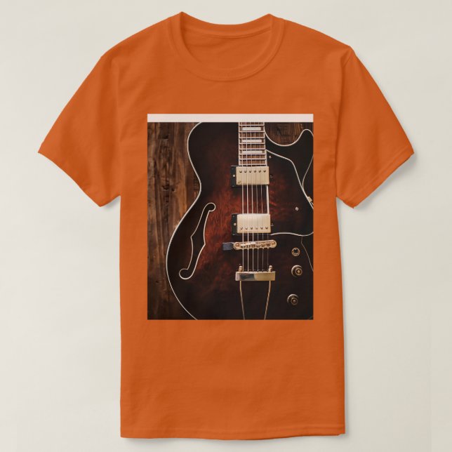 Camiseta Gráfico de guitarra eléctrica (Diseño del anverso)