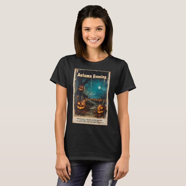 Camiseta Gráfico de Halloween - Inspiración estacional de l (Anverso completo)