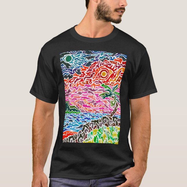 Camiseta Gráfico de Hawái (Anverso)