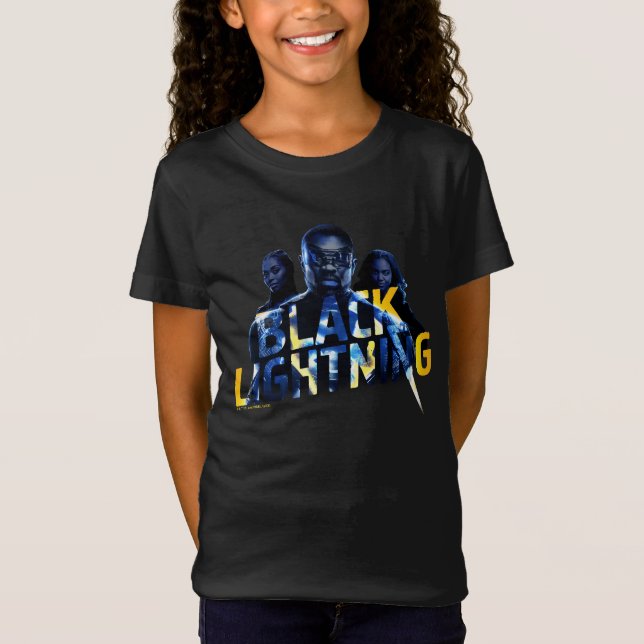 Camiseta Gráfico de Héroes de Black Lightning (Anverso)