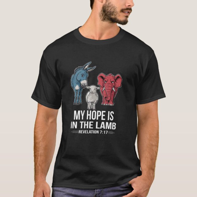 Camiseta Gráfico de historietas de ropa cristiana Mi Espera (Anverso)