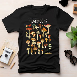 Camiseta Gráfico de hongos vintage 
