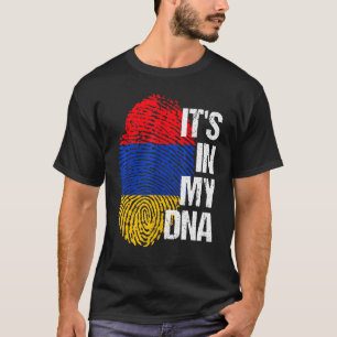 Camiseta Gráfico de huellas digitales de la bandera de Arme